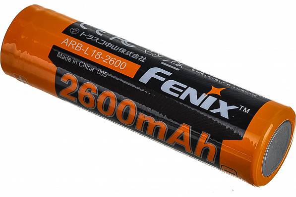 аккумулятор fenix li-ion arb-l18-2600