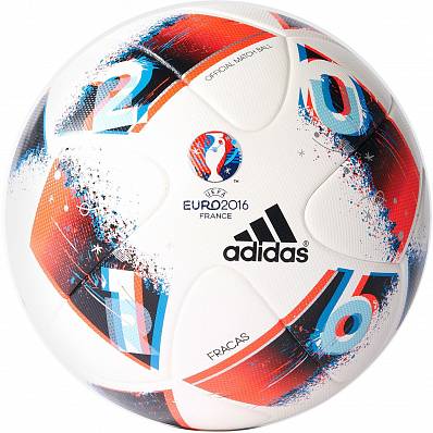 мяч футбольный adidas euro 2016 fracas omb для футбола товары