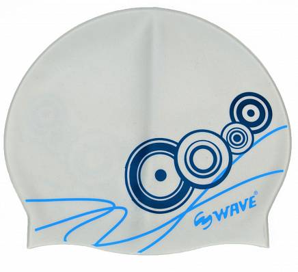 шапочка для плавания wave взрослая, силикон