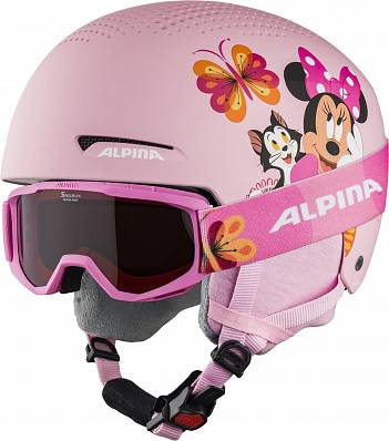 шлем горнолыжный alpina zupo minnie mouse set