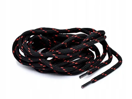 шнурки corbby треккинговые 120cm black/red CORBBY