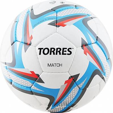 мяч футбольный torres match p.5 для футбола товары