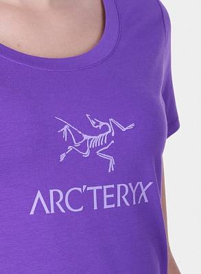 футболка arcteryx ss arc'word mauveine ж. Arcteryx