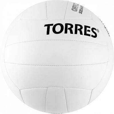 мяч волейбольный torres simple №5 бел черн