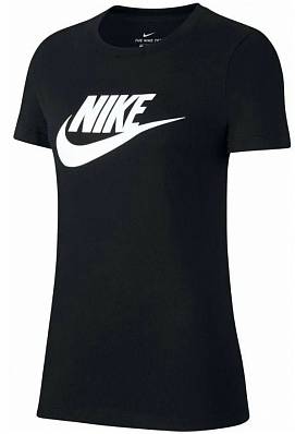 футболка nike nsw essntl icon futur black/white ж. Nike
