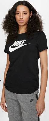 футболка nike nsw essntl icon futur black/white ж. Nike